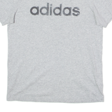 ADIDAS Mens T-Shirt Grey Crew Neck M