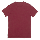 LEVI'S Mens T-Shirt Maroon Crew Neck S