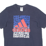 ADIDAS Mens T-Shirt Blue Crew Neck M