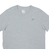 NIKE Athletic Cut Mens T-Shirt Grey Crew Neck XL