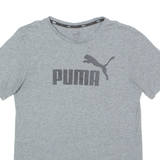 PUMA Mens T-Shirt Grey Crew Neck S