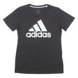 ADIDAS Mens T-Shirt Black Crew Neck M