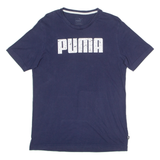 PUMA Mens T-Shirt Blue Crew Neck M