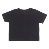 CHAMPION Womens T-Shirt Black Crew Neck S