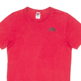 THE NORTH FACE Mens T-Shirt Red Crew Neck S