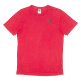 THE NORTH FACE Mens T-Shirt Red Crew Neck S