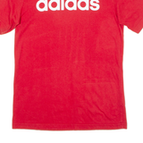 ADIDAS Mens T-Shirt Red Crew Neck S