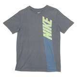 NIKE Athletic Cut Mens T-Shirt Grey Crew Neck S