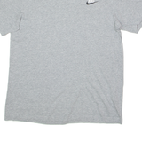 NIKE Mens T-Shirt Grey Crew Neck S