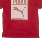 PUMA Mens T-Shirt Red Crew Neck L
