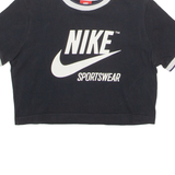 NIKE Womens T-Shirt Blue Crew Neck S