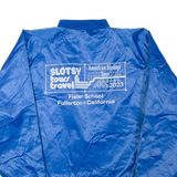 CARDINAL Mens Bomber Jacket Blue Nylon USA L