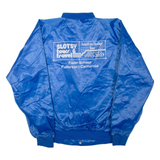 CARDINAL Mens Bomber Jacket Blue Nylon USA L