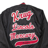 HOLLOWAY Mens Bomber Jacket Black Nylon M