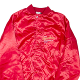 SPORTMASTER Mens Jacket Red Nylon USA L