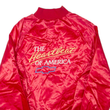SPORTMASTER Mens Jacket Red Nylon USA L