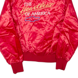 SPORTMASTER Mens Jacket Red Nylon USA L