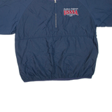 MAJESTIC Short Sleeve Softball Mens Pullover Jacket Blue USA XL