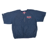 MAJESTIC Short Sleeve Softball Mens Pullover Jacket Blue USA XL