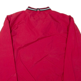 HOLLOWAY Nebraska Mens Pullover Jacket Red Nylon USA L