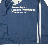 BIRDIE Mens Shell Jacket Blue Nylon USA L