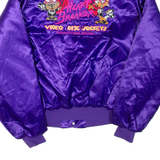 PRO-FIT Indiana Mens Bomber Jacket Purple Nylon USA XL