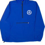 CHARLES RIVER APPAREL Mens Anorak Jacket Blue USA Hooded XL