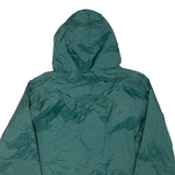 CHARLES RIVER APPAREL Basketball Mens Pullover Jacket Green Nylon Hooded L