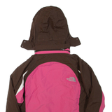 THE NORTH FACE Womens Jacket Pink Hooded Colourblock S