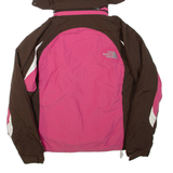 THE NORTH FACE Womens Jacket Pink Hooded Colourblock S
