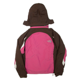 THE NORTH FACE Womens Jacket Pink Hooded Colourblock S