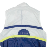 NIKE Womens Gilet Grey Nylon Colourblock L
