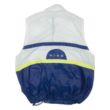 NIKE Womens Gilet Grey Nylon Colourblock L