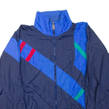 VIZOR Mens Track Jacket Blue Nylon L