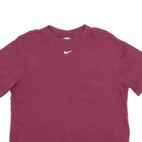 NIKE Mens T-Shirt Maroon XS