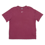 NIKE Mens T-Shirt Maroon XS