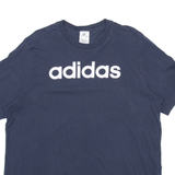ADIDAS Mens T-Shirt Blue L