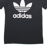 ADIDAS Womens T-Shirt Black UK 10
