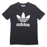 ADIDAS Womens T-Shirt Black UK 10