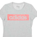 ADIDAS Womens T-Shirt Grey S