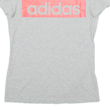 ADIDAS Womens T-Shirt Grey S