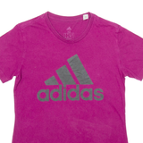 ADIDAS Womens T-Shirt Purple XS