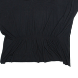 DKNY Jeans Oversized Womens Vest Black Sleeveless M