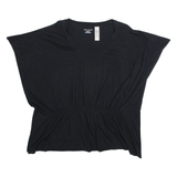 DKNY Jeans Oversized Womens Vest Black Sleeveless M