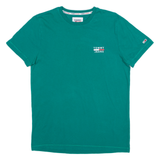 TOMMY HILFIGER Mens T-Shirt Green S