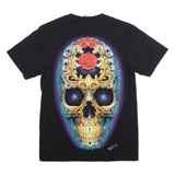 ROCK CHANG Studded Skull Womens T-Shirt Black S