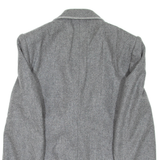 PEREL PARIS Womens Blazer Coat Grey Wool M
