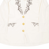 Womens Blazer Coat Cream L