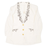 Womens Blazer Coat Cream L