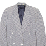 YOUR 6TH SENSE Womens Blazer Coat Black Wool Check UK 12